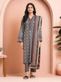 edenrobe Merak Khaddar Unstitched Printed 3Pc Suit EWU24M3-098