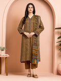 edenrobe Merak Khaddar Unstitched Printed 3Pc Suit EWU24M3-099