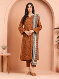 edenrobe Merak Khaddar Unstitched Printed 3Pc Suit EWU24M3-101