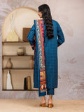 edenrobe Merak Khaddar Unstitched Printed 3Pc Suit EWU24M3-106