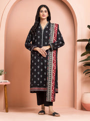 edenrobe Merak Khaddar Unstitched Printed 3Pc Suit EWU24M3-120