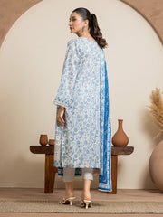 edenrobe Premium Embroidered Cambric Unstitched 3Pc Suit EWU24V1-28606