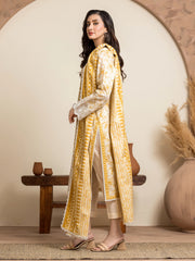 edenrobe Premium Embroidered Lawn Unstitched 3Pc Suit EWU24V1-28609