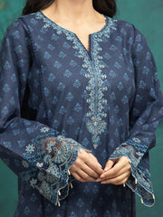 edenrobe Embroidered Khaddar Unstitched 3Pc Suit EWU24V11-30182