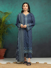 edenrobe Embroidered Khaddar Unstitched 3Pc Suit EWU24V11-30182