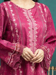 edenrobe Embroidered Khaddar Unstitched 3Pc Suit EWU24V11-30187