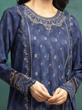 edenrobe Embroidered Khaddar Unstitched 3Pc Suit EWU24V11-30189
