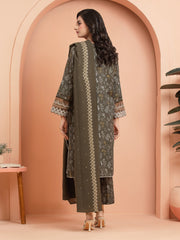 edenrobe Embroidered Khaddar Unstitched 3Pc Suit EWU24V11-30196