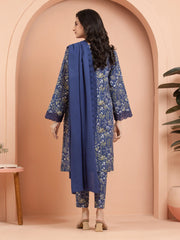 edenrobe Embroidered Khaddar Unstitched 3Pc Suit EWU24V11-30197