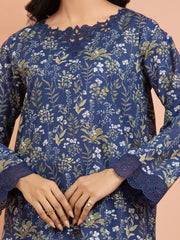 edenrobe Embroidered Khaddar Unstitched 3Pc Suit EWU24V11-30197