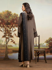 edenrobe Embroidered Khaddar Unstitched 3Pc Suit EWU24V11-30306