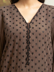 edenrobe Embroidered Khaddar Unstitched 3Pc Suit EWU24V11-30306