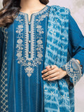 edenrobe Embroidered Khaddar Unstitched 3Pc Suit EWU24V11-30310