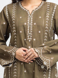 edenrobe Embroidered Khaddar Unstitched 3Pc Suit EWU24V11-30312