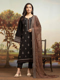 edenrobe Embroidered Khaddar Unstitched 3Pc Suit EWU24V12-30207