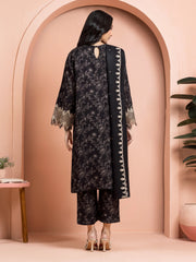 edenrobe Embroidered Marina Unstitched 3Pc Suit EWU24V14-30179