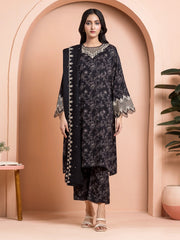 edenrobe Embroidered Marina Unstitched 3Pc Suit EWU24V14-30179