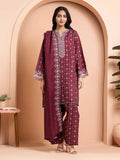 edenrobe Embroidered Marina Unstitched 3Pc Suit EWU24V14-30188