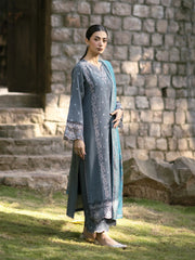 edenrobe Embroidered Marina Unstitched 3Pc Suit EWU24V14-30209