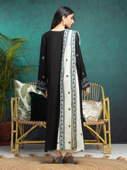 edenrobe Embroidered Marina Unstitched 3Pc Suit EWU24V14-30352