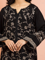 edenrobe Festive Embroidered Raw Silk Unstitched 3Pc Suit EWU24V16-30013