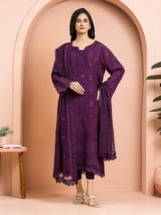 edenrobe Premium Festive Unstitched Raw Silk 3Pc Suit EWU24V16-30015