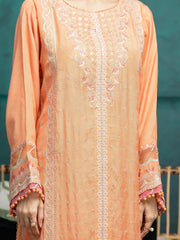 edenrobe Premium Festive Unstitched Raw Silk 3Pc Suit EWU24V16-30288