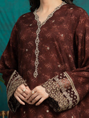 edenrobe Premium Festive Unstitched Raw Silk 3Pc Suit EWU24V16-30373