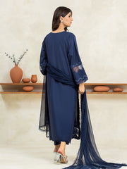 edenrobe Festive Embroidered Cambric Unstitched 3Pc Suit EWU24V2-30154