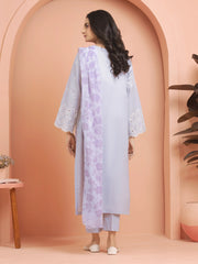 edenrobe Premium Festive Unstitched Cambric 3Pc Suit EWU24V2-30386