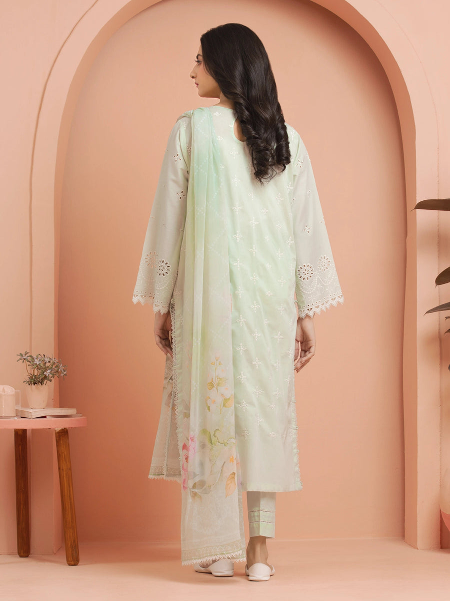 edenrobe Premium Festive Unstitched Cambric 3Pc Suit EWU24V2-30387