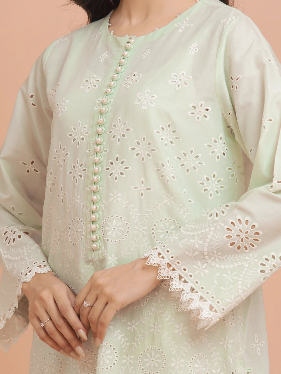 edenrobe Premium Festive Unstitched Cambric 3Pc Suit EWU24V2-30387