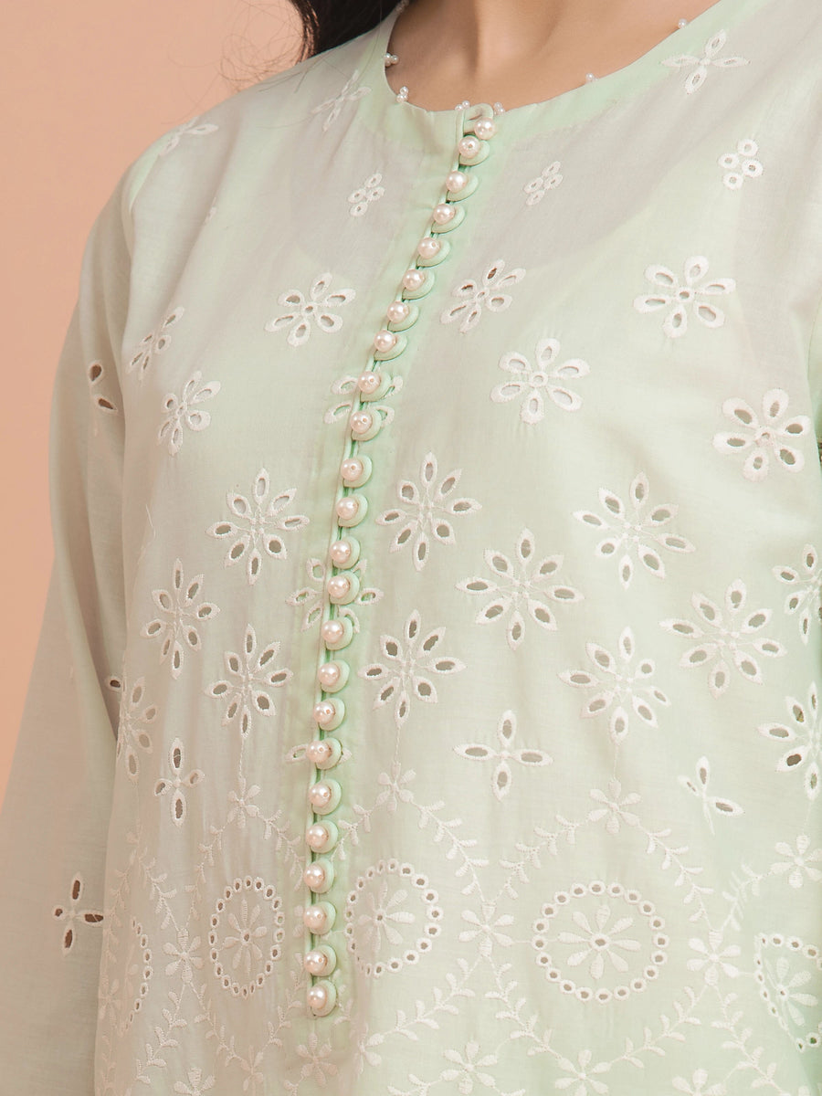 edenrobe Premium Festive Unstitched Cambric 3Pc Suit EWU24V2-30387