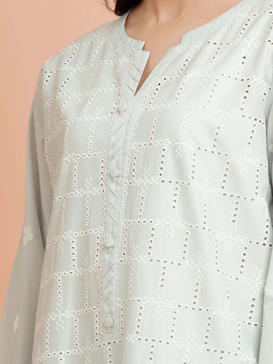 edenrobe Premium Festive Unstitched Cambric 3Pc Suit EWU24V2-30388