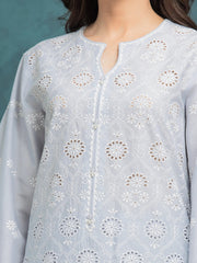 edenrobe Premium Embroidered Cambric Unstitched 3Pc Suit EWU24V2-31006