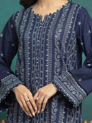 edenrobe Premium Festive Unstitched Cambric 3Pc Suit EWU24V2-31011