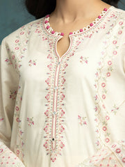 edenrobe Premium Festive Unstitched Cambric 3Pc Suit EWU24V2-31012