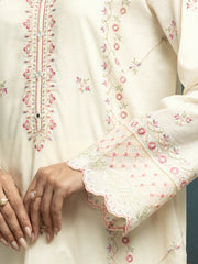 edenrobe Premium Festive Unstitched Cambric 3Pc Suit EWU24V2-31012