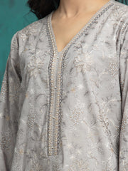 edenrobe Premium Festive Unstitched Cambric 3Pc Suit EWU24V2-31014