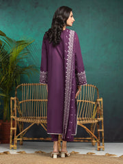 edenrobe Premium Festive Unstitched Cambric 3Pc Suit EWU24V2-31016
