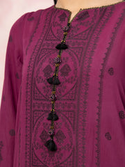 edenrobe Festive Embroidered Jacquard Unstitched 3Pc Suit EWU24V3-26620