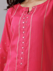 edenrobe Festive Embroidered Jacquard Unstitched 3Pc Suit EWU24V3-26752