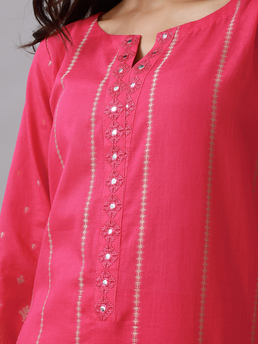 edenrobe Festive Embroidered Jacquard Unstitched 3Pc Suit EWU24V3-26752