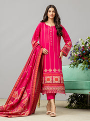 edenrobe Festive Embroidered Jacquard Unstitched 3Pc Suit EWU24V3-26752