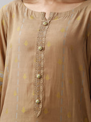 edenrobe Festive Embroidered Jacquard Unstitched 3Pc Suit EWU24V3-26753
