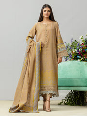edenrobe Festive Embroidered Jacquard Unstitched 3Pc Suit EWU24V3-26753