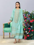 edenrobe Festive Embroidered Jacquard Unstitched 3Pc Suit EWU24V3-26757