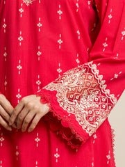 edenrobe Festive Embroidered Jacquard Unstitched 3Pc Suit EWU24V3-30052