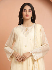 edenrobe Premium Festive Unstitched Chiffon 3Pc Suit EWU24V5-30323