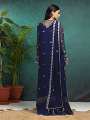 edenrobe Premium Festive Unstitched Chiffon 3Pc Suit EWU24V5-30324